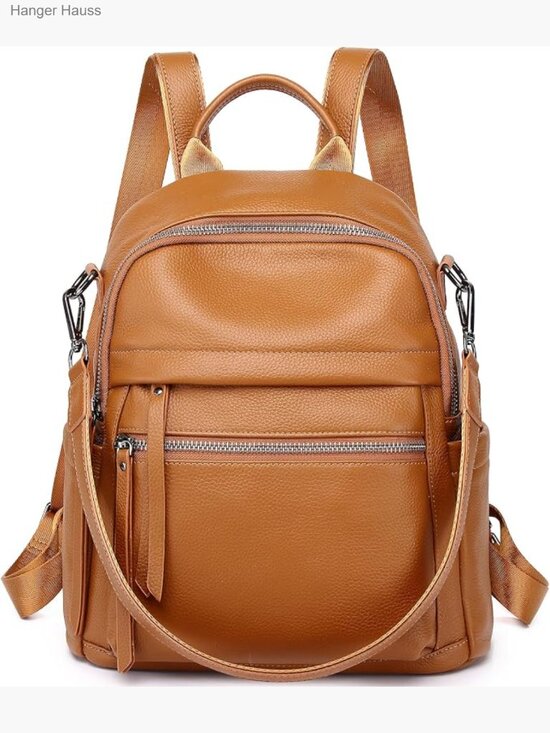 Handbags - Genuine Leather Backpack Purse Convertible Daypack